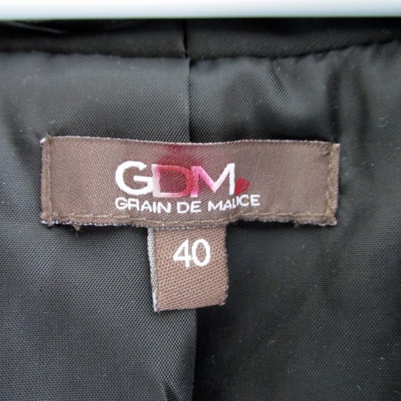 GDM Paris Black Sequin Open Crop Jacket - Picture 4 of 10